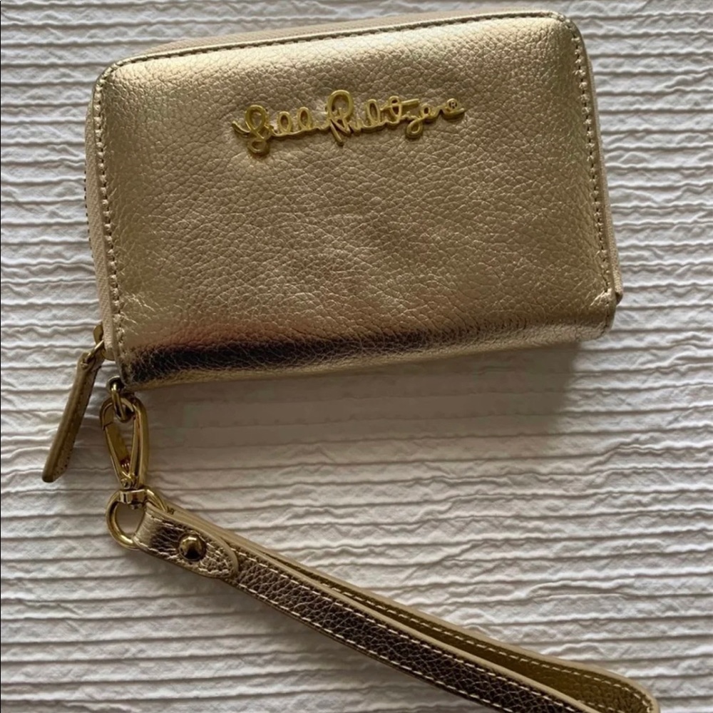 Lily Pulitzer Gold Wallet